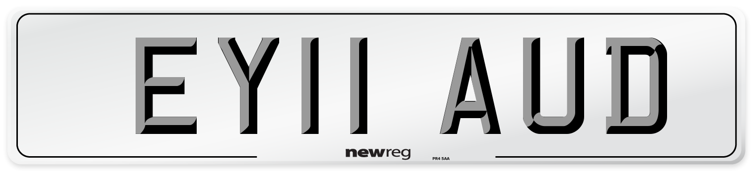 EY11 AUD Number Plate from New Reg